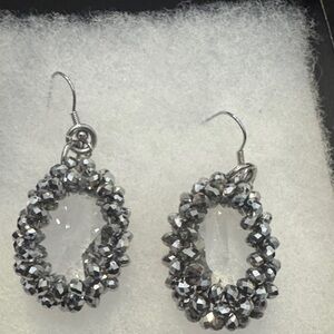 Park Lane Elegant Silver Crystal Earrings